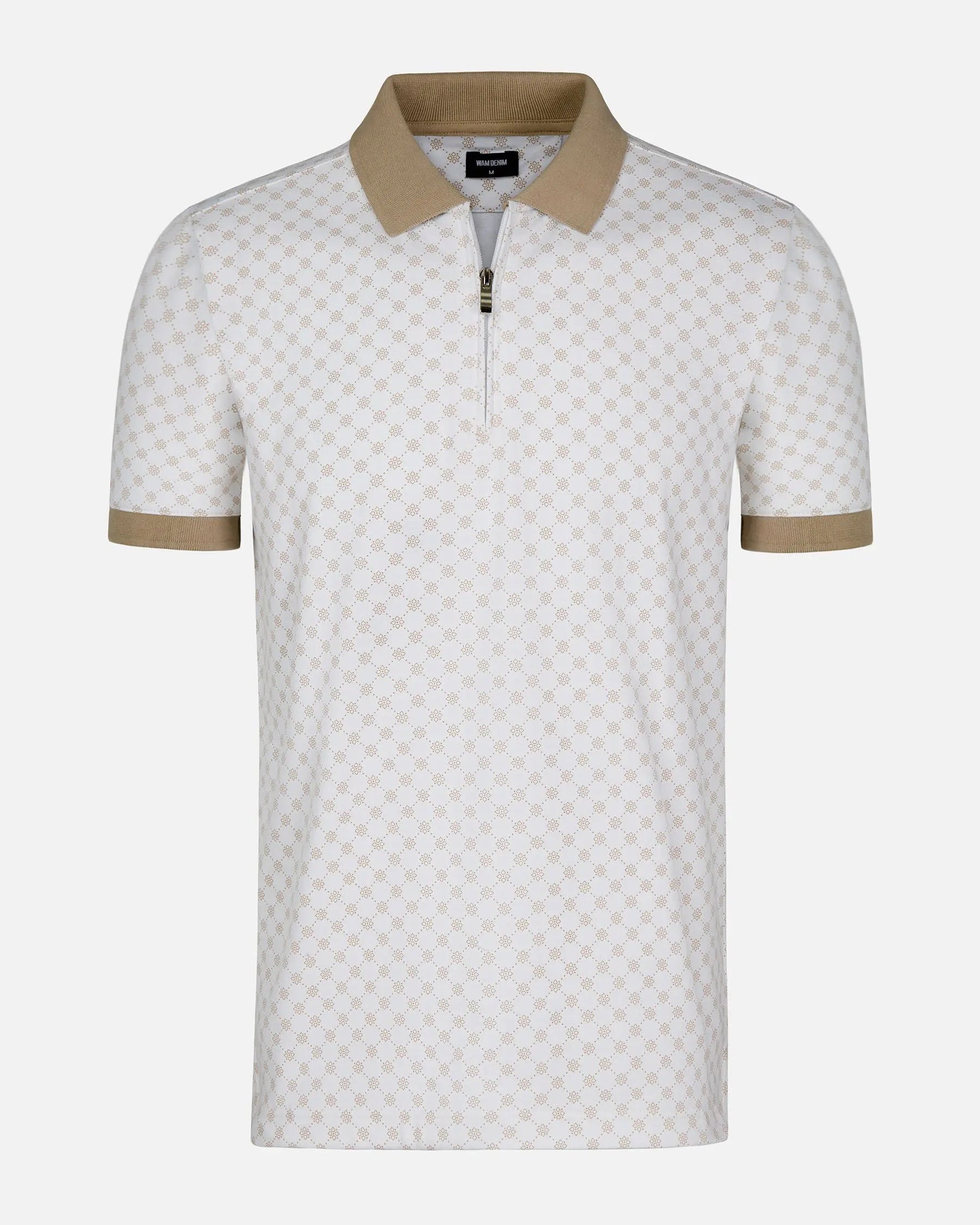 The Damir Beige White Polo Wam Denim