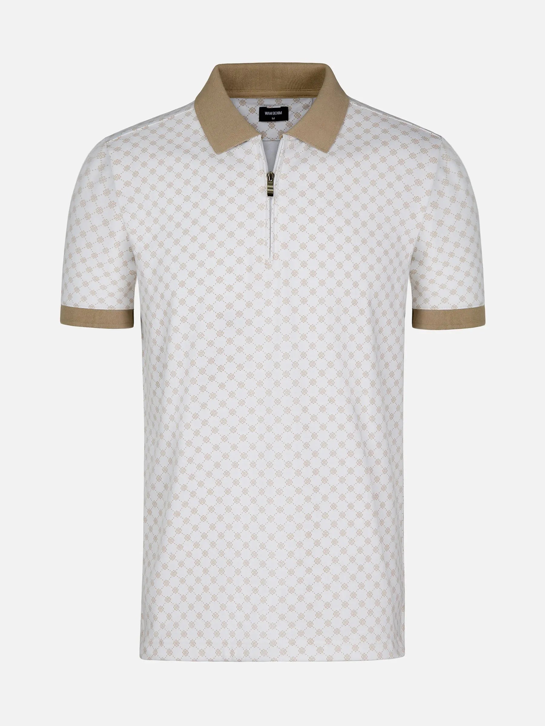 The Damir Beige White Polo Wam Denim