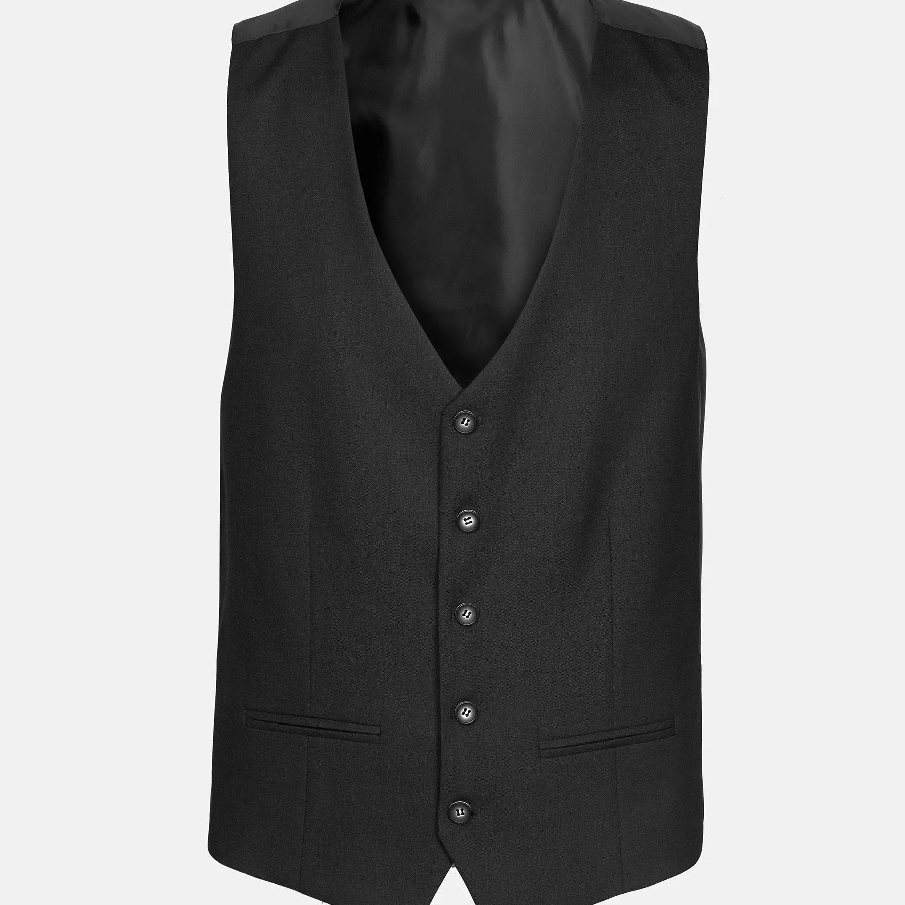 The Clarkson Black Suit Gilet Wam Denim