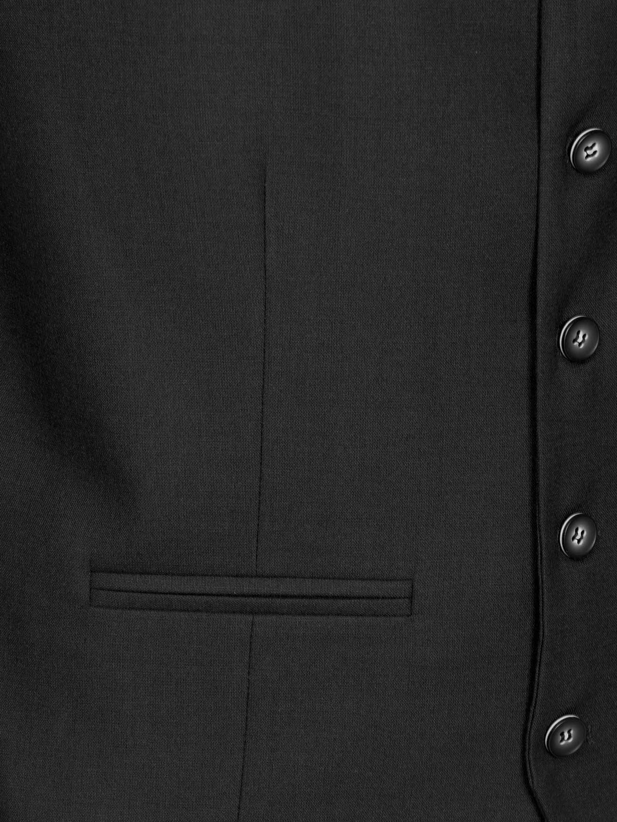 The Clarkson Black Suit Gilet Wam Denim