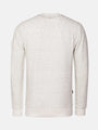 Off White sweater with subtle pattern on a white background