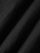Close-up of black denim fabric showing smooth texture and fine weave detail.