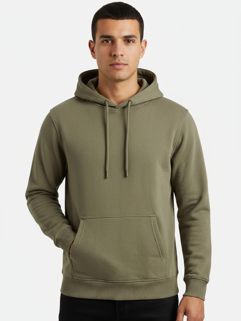 Dark Green Hoodie – front