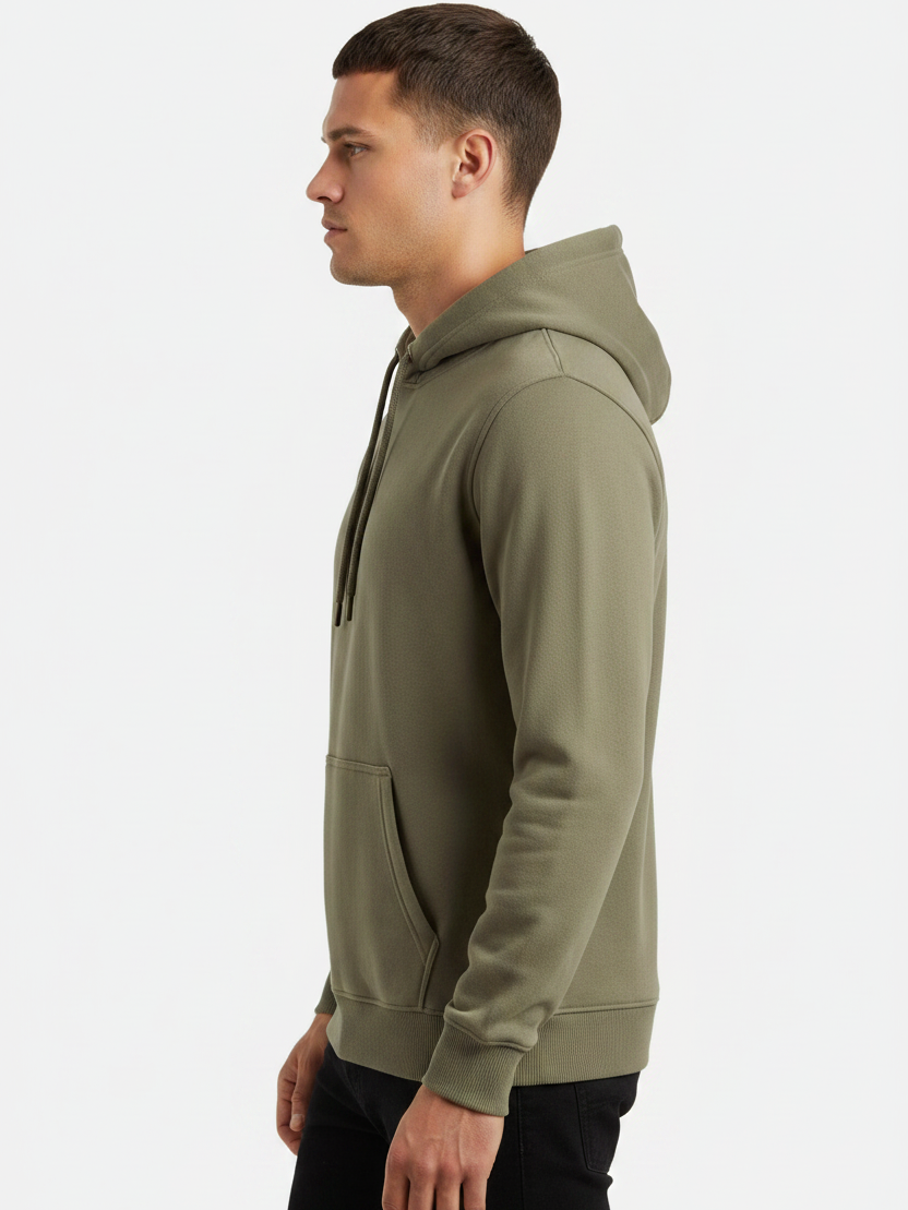 Dark Green Hoodie – side
