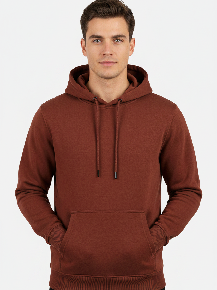 Dark Red Hoodie – front
