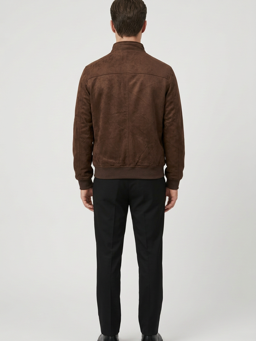 Winter Jacket 71316 Milo brown, back view on model