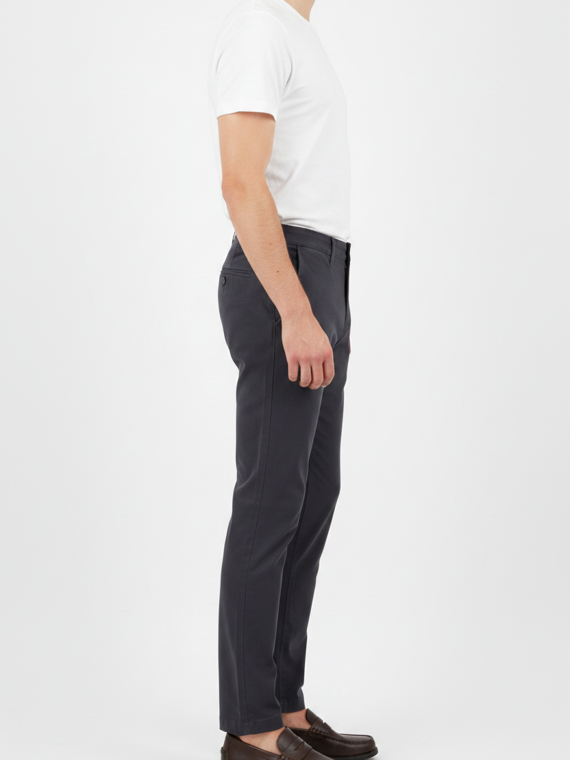 WAM DENIM Chino 72446 Thalin Anthracite - Side View