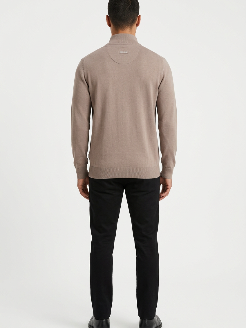 Pullover 76443 Mist Beige back model view