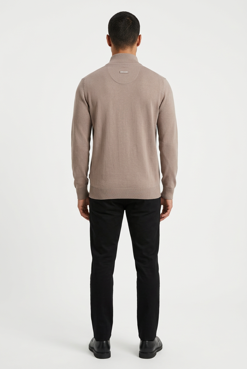 Pullover 76443 Mist Beige back model view