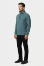 Malvik Petrol sweater on model, side view