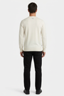Poise Off White pullover on model, back view