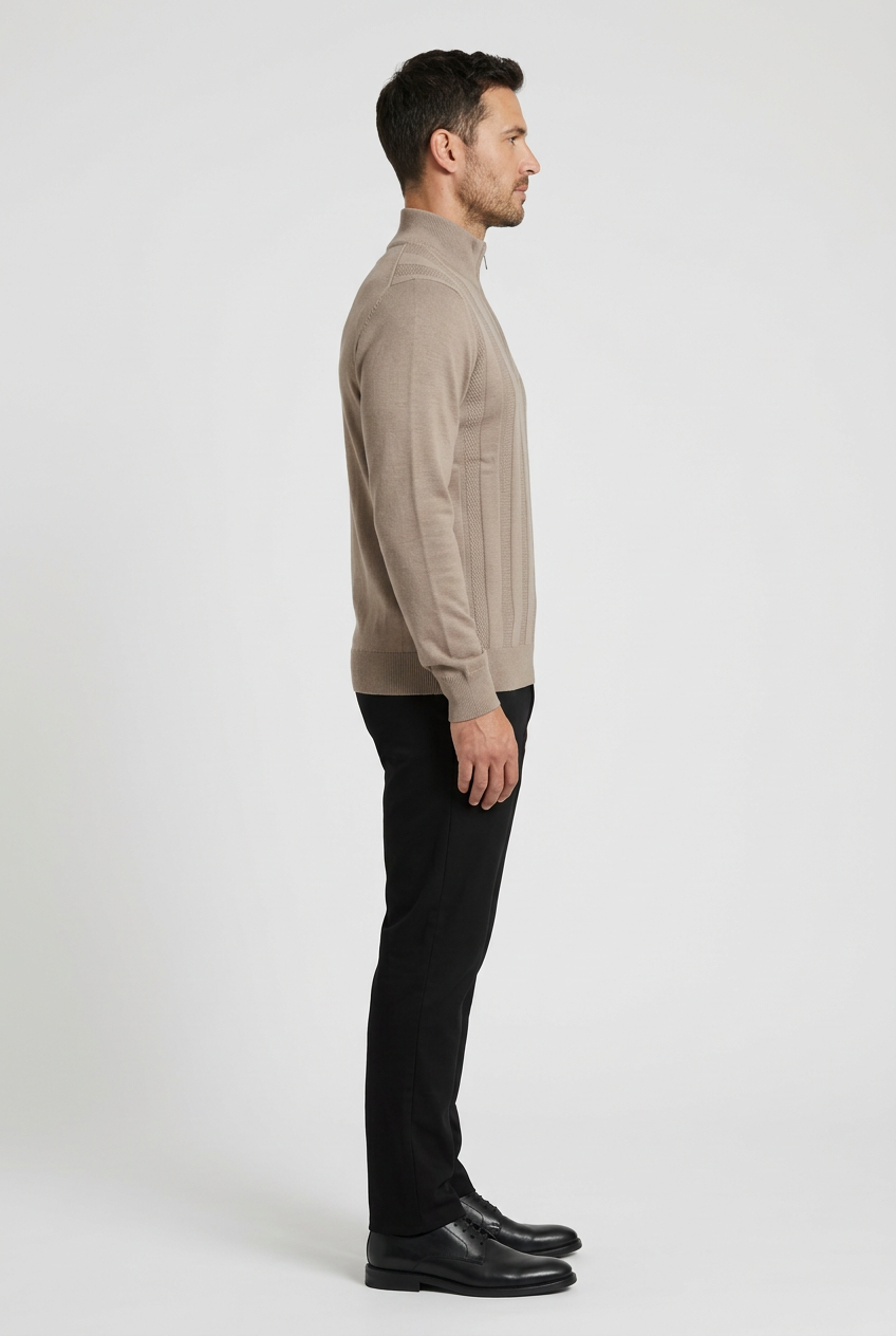 Pullover 76443 Mist Beige right side model view