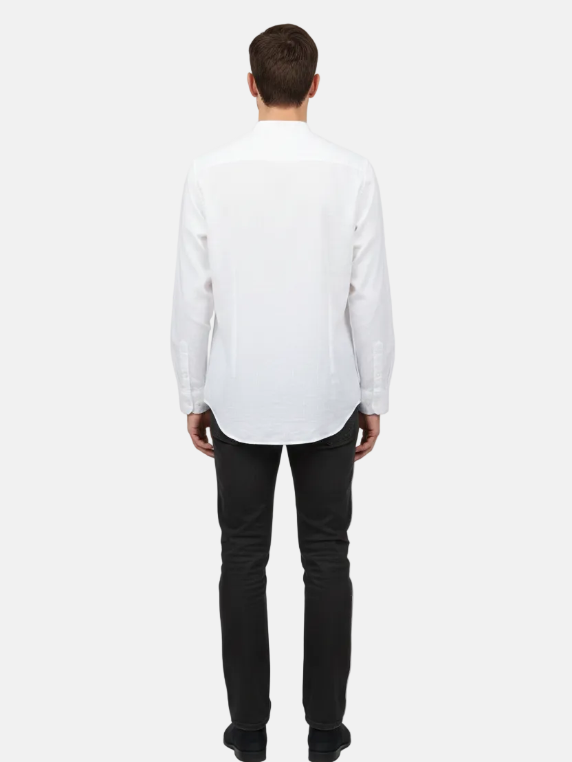 Merax White Long Sleeve Shirt - Back