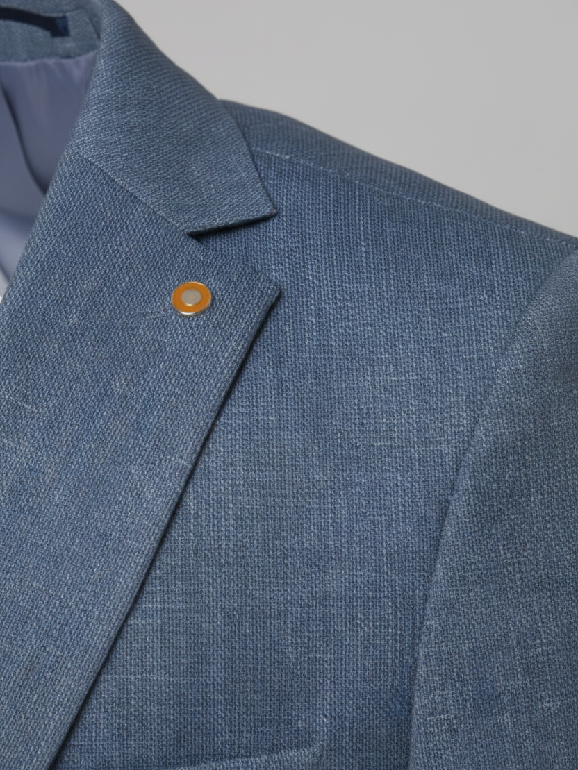 Vindor Indigo Blazer - Fabric