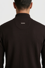 Pullover 76443 Mist Brown back collar and badge detail