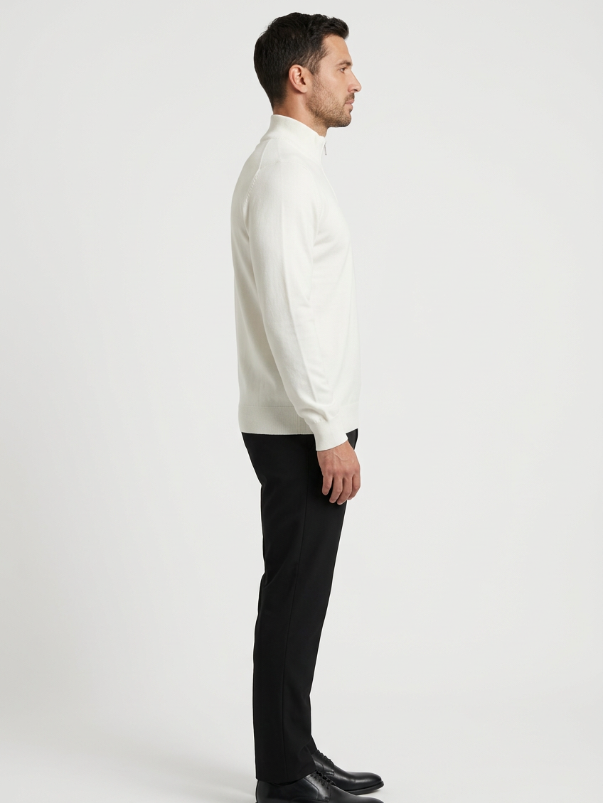 Pullover 76444 Sharp Off White right side model view