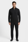 Nerik Black sweater on model, front view