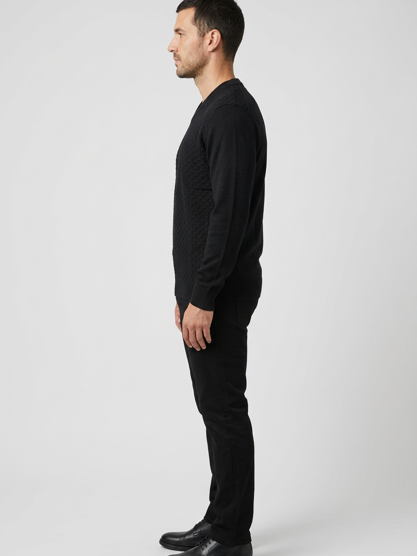 Pullover 76445 Forge Black left side model view