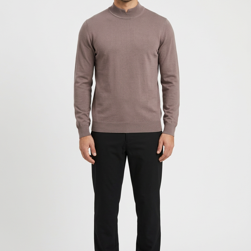 Pullover 76441 Lux Light Brown front model view