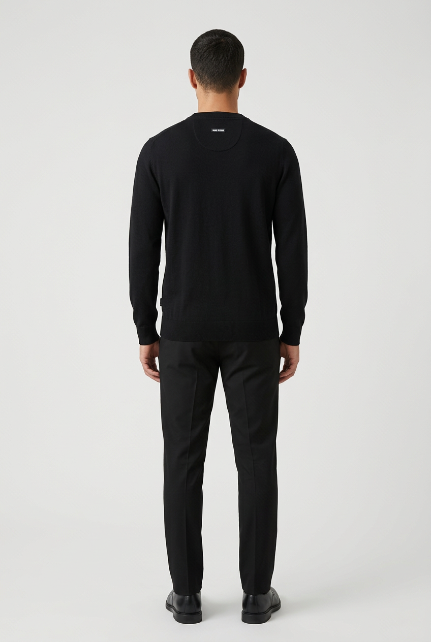 Pullover 76445 Forge Black back model view