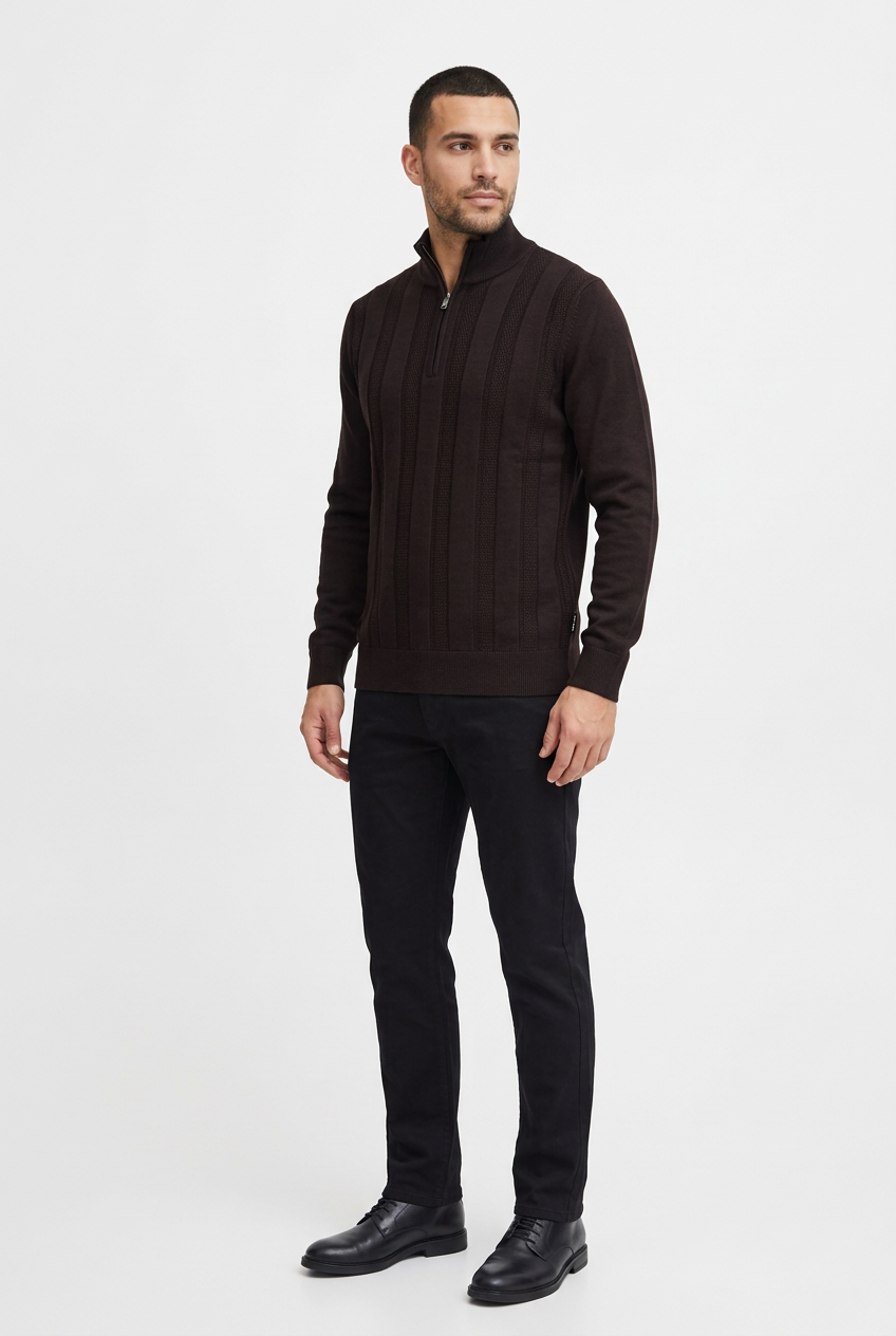 Pullover 76443 Mist Brown front-right model view