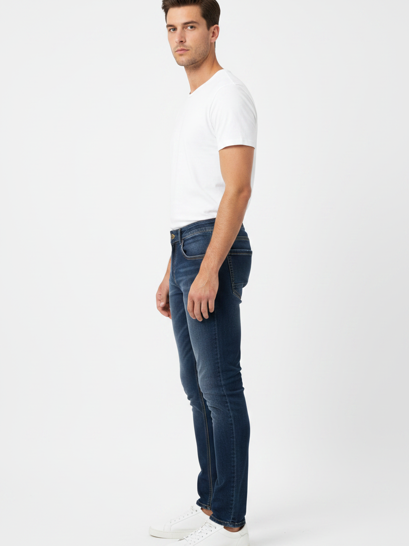 WAM DENIM Jeans 72453 Fenric Dark Blue - Side View