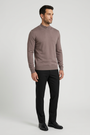 Pullover 76441 Lux Light Brown front-right model view