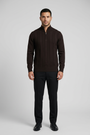 Pullover 76443 Mist Brown front model view