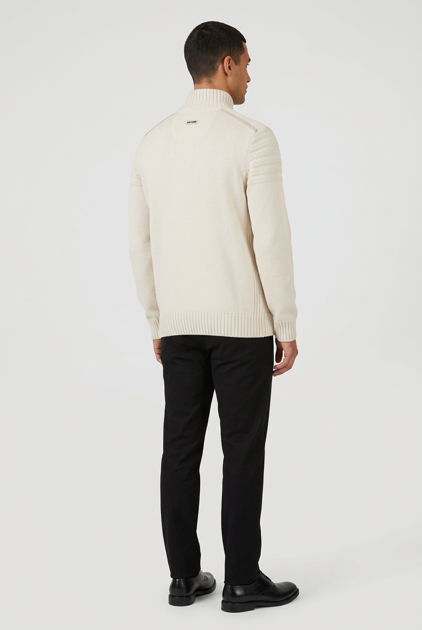Sweater 77560 Crisp back three-quarter model view