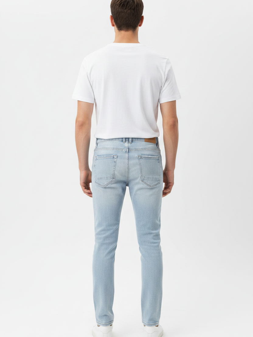 WAM DENIM Jeans 72452 Halvik Light Blue - Back View