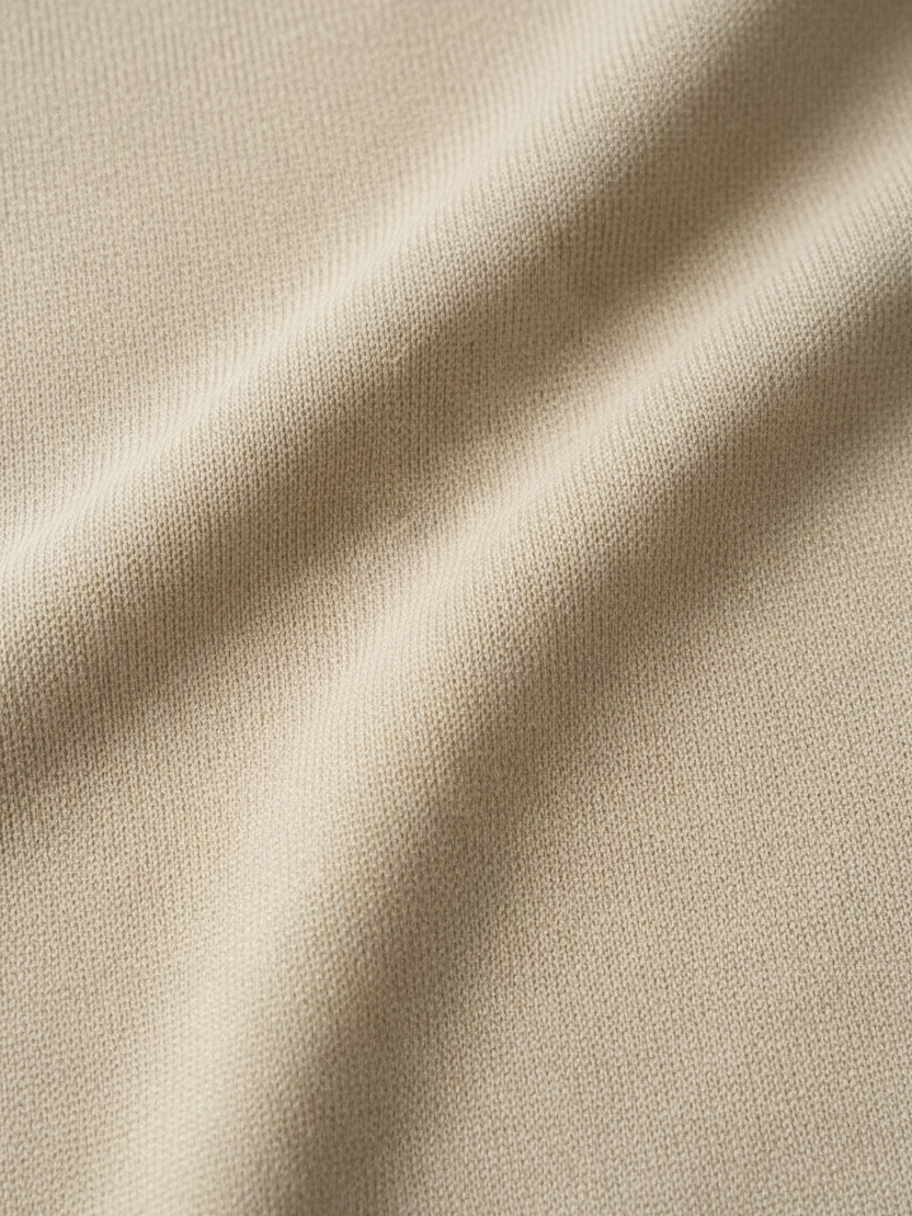 Halron Beige Half-Zip Pullover - Fabric