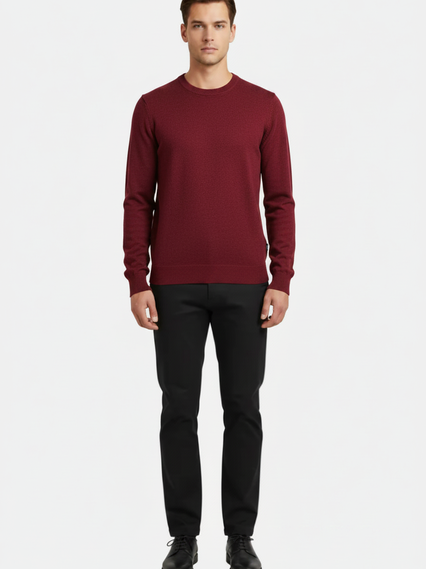 Thorn Dark Red Pullover - Front