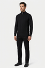 Mist Black pullover on model, side view