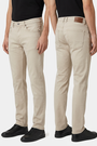 Grelix Light Beige jeans on model, side view