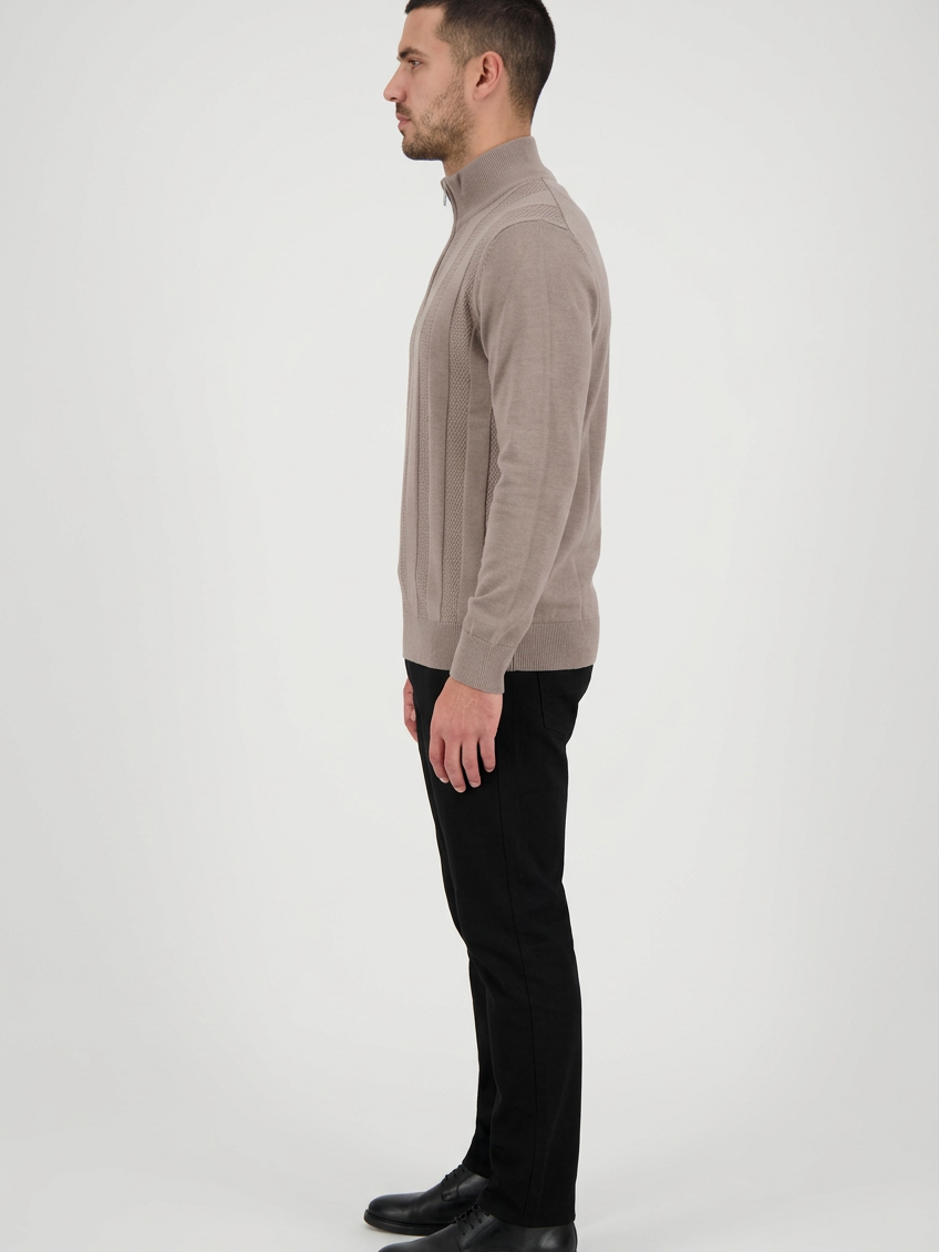 Pullover 76443 Mist Beige left side model view