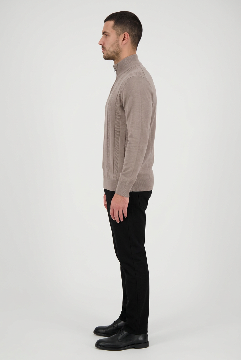 Pullover 76443 Mist Beige left side model view