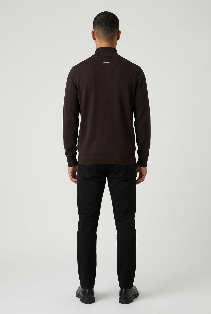 Pullover 76443 Mist Brown back model view