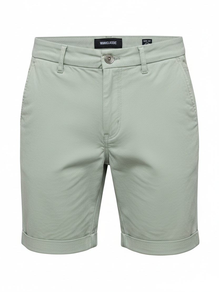 Waistband, button and pocket close-up