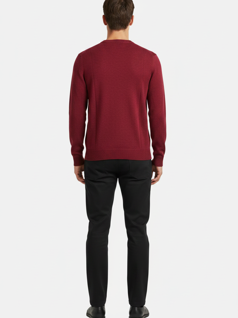 Thorn Dark Red Pullover - Back