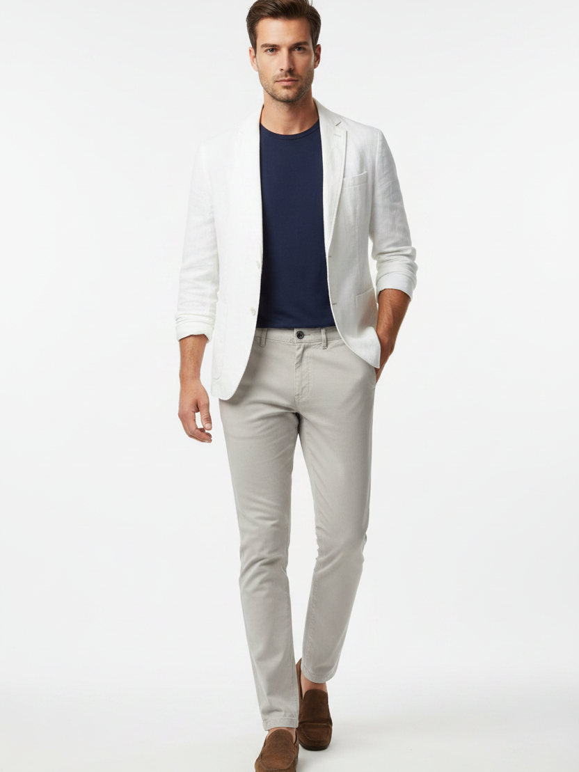 WAM DENIM Chino 72458 Kelvin Grey - Lifestyle
