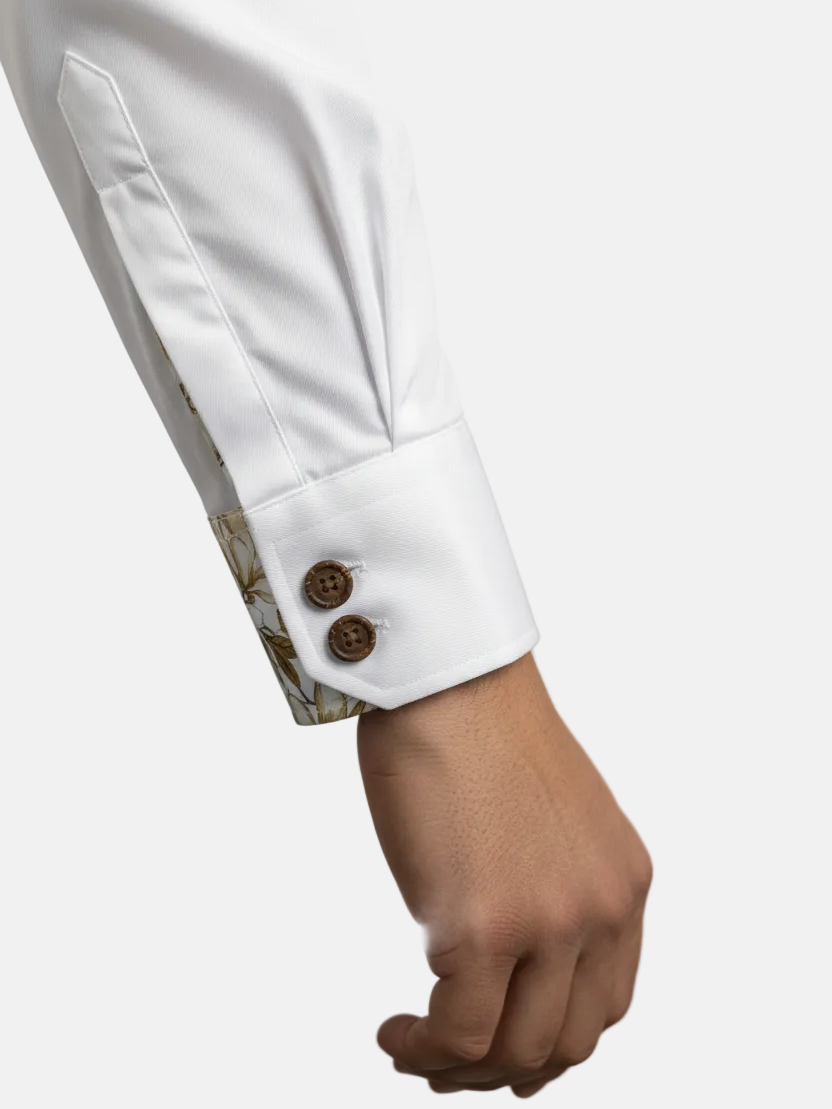 Terlox White Shirt - Cuff Detail