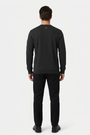 Daelor Black sweater on model, back view