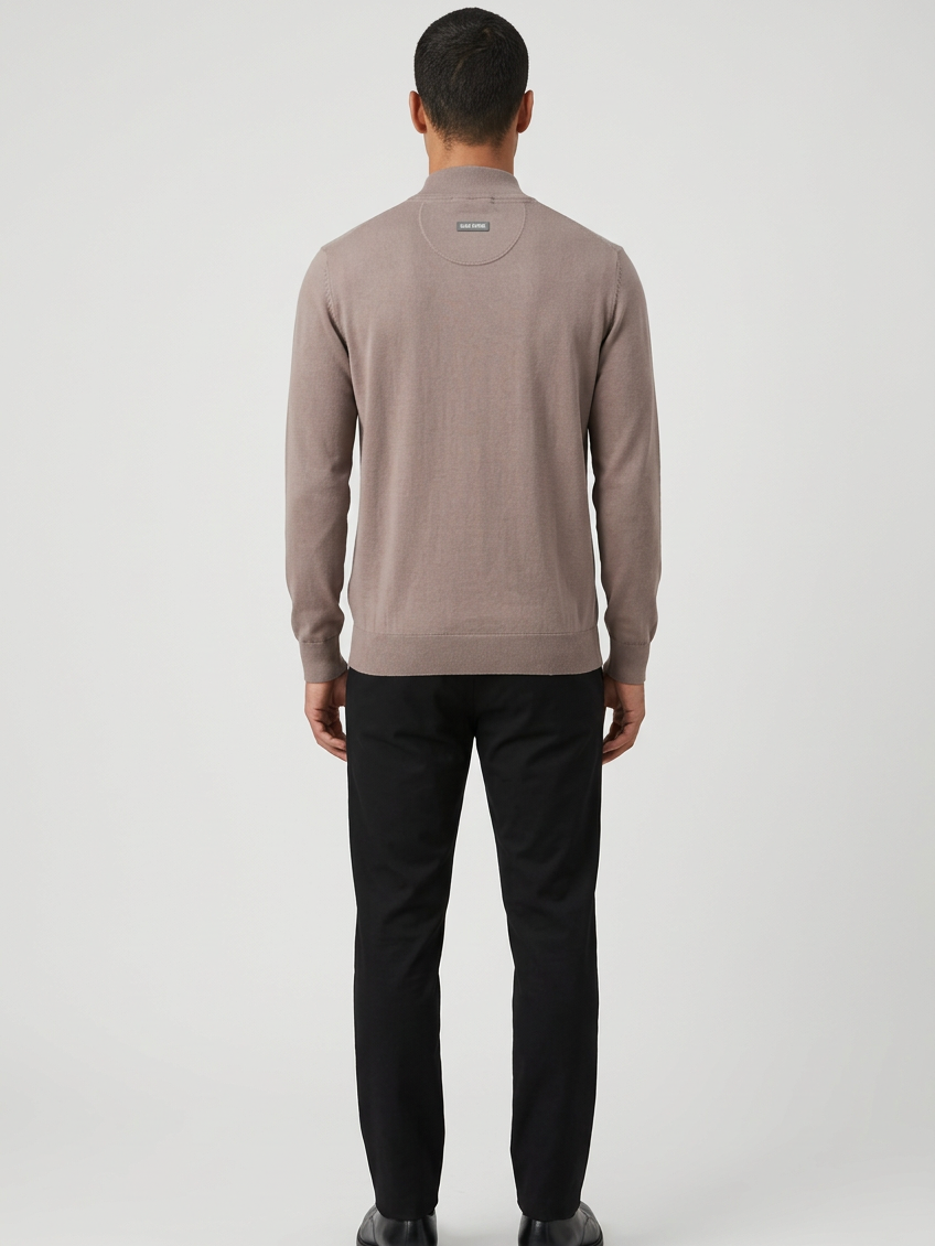 Pullover 76441 Lux Light Brown back model view