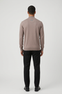 Pullover 76441 Lux Light Brown back model view