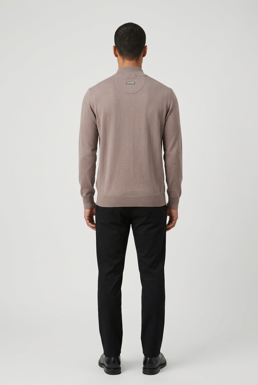 Pullover 76441 Lux Light Brown back model view