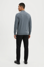 Pullover 76441 Lux Anthracite back three-quarter model view