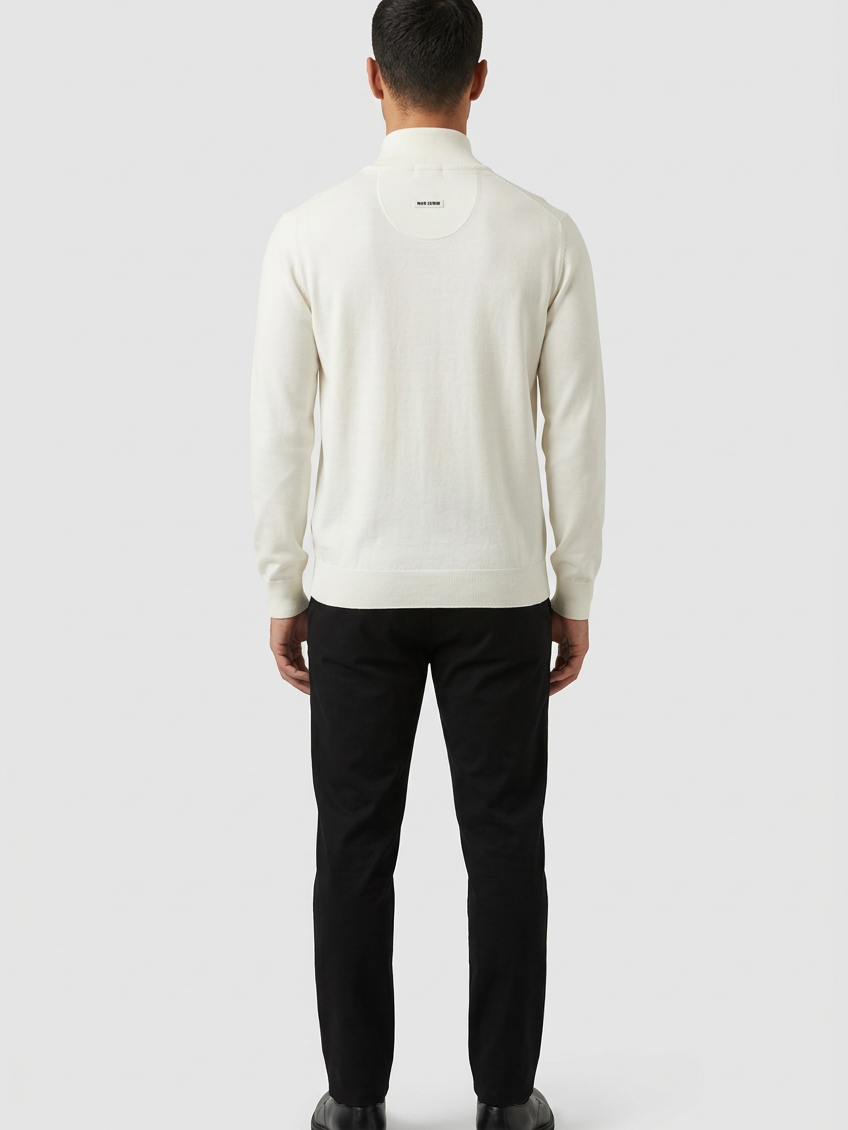 Pullover 76444 Sharp Off White back model view