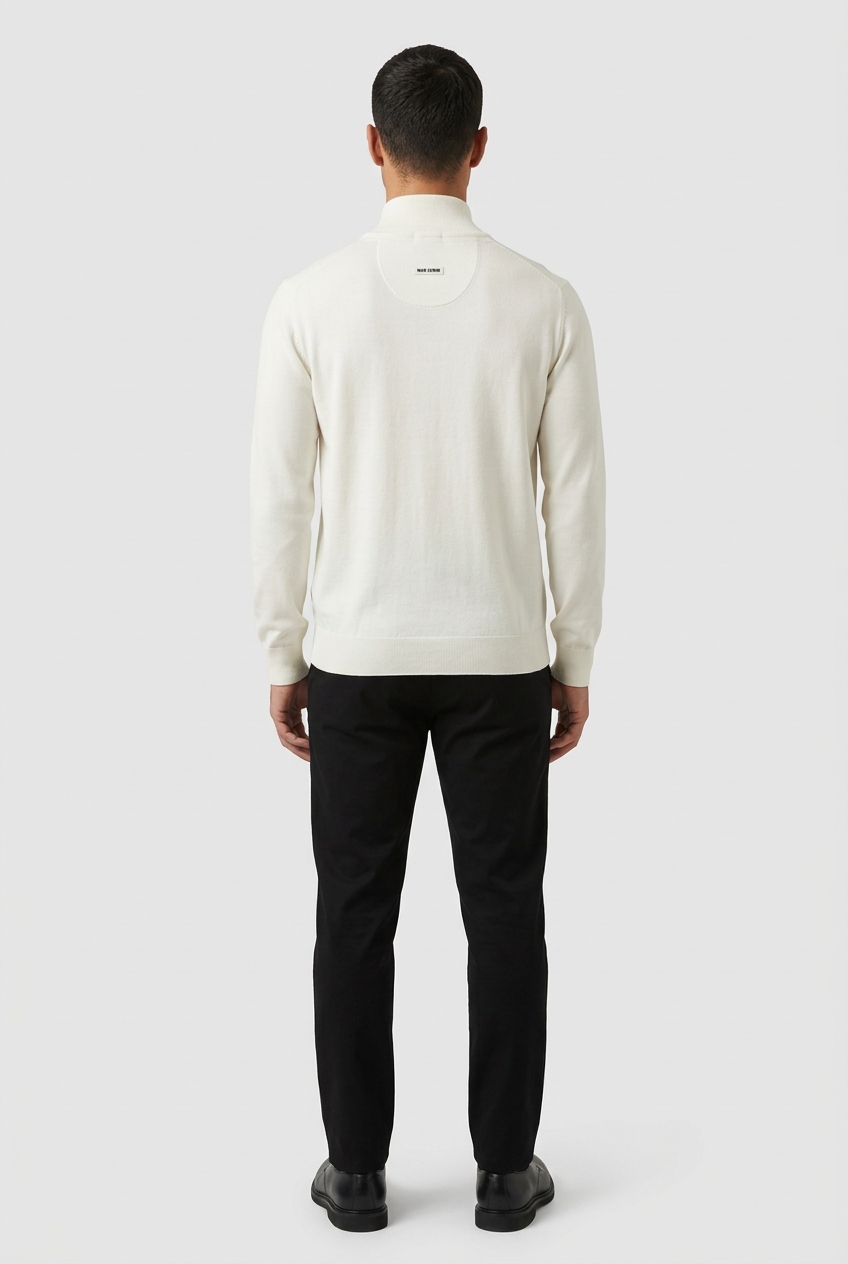 Pullover 76444 Sharp Off White back model view