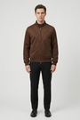 Winter Jacket 71316 Milo brown, front view on model