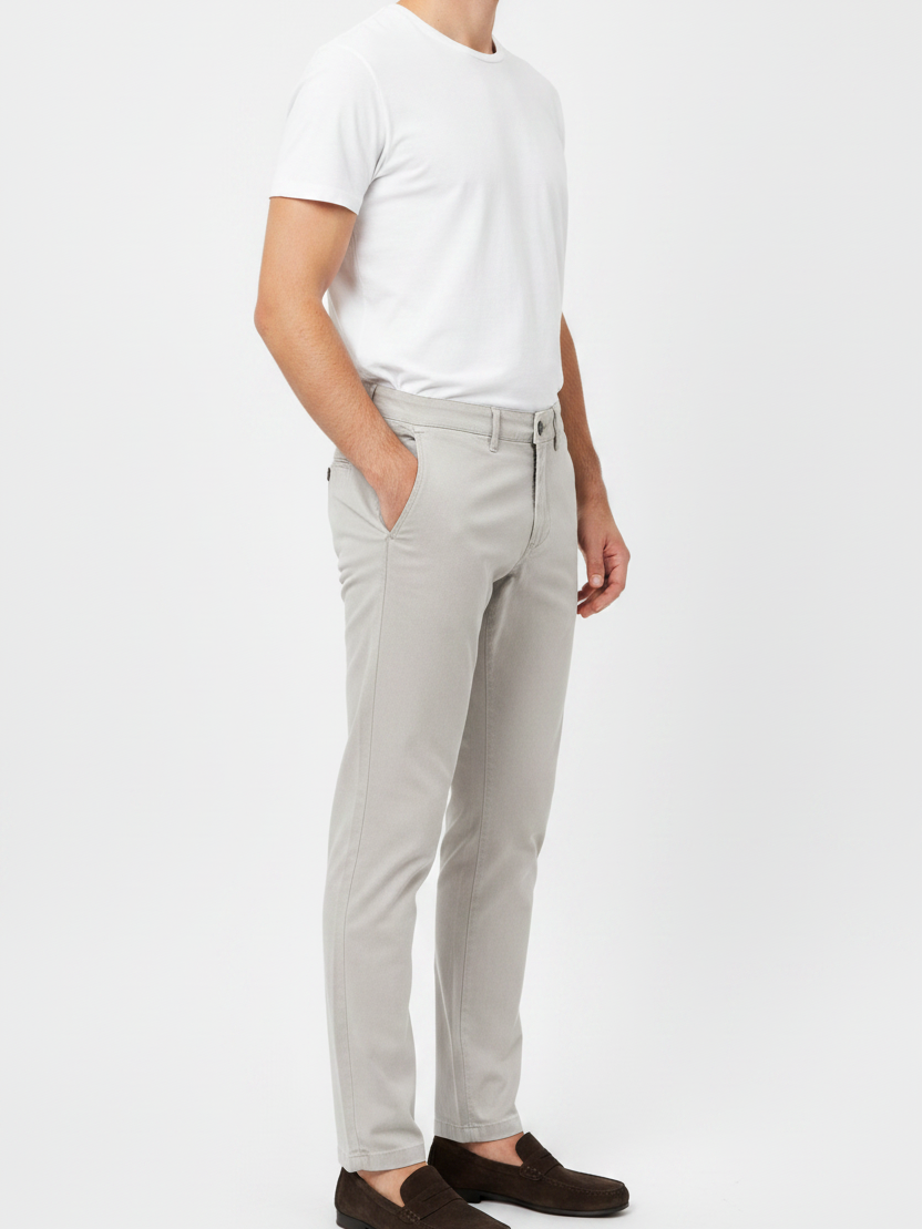 WAM DENIM Chino 72458 Kelvin Grey - Side View